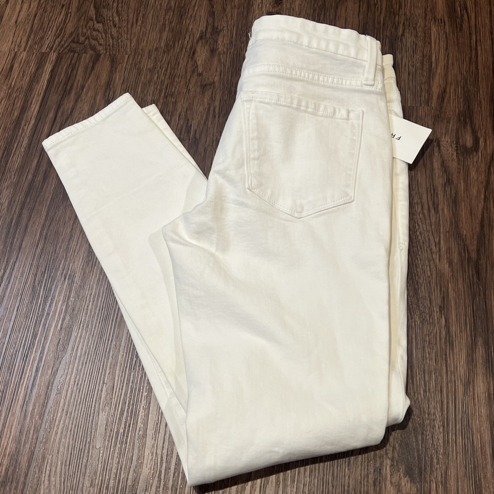 Frame Skinny Le Low Rise Color White Skinny  Jeans Women's Size 29